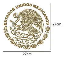 Comprar Stickers Calcomania Escudo Nacional Águila 2 Piezas 27x27cm