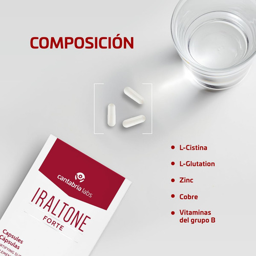 Capsulas Caida Del Cabello Y Uñas Iraltone Forte 60caps