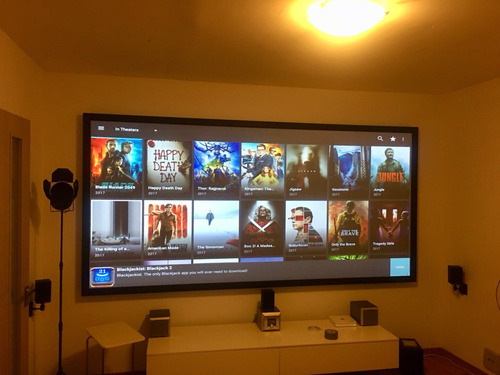 Pantalla De Proyector De Cine De Tela Reflectante De 100 Pul