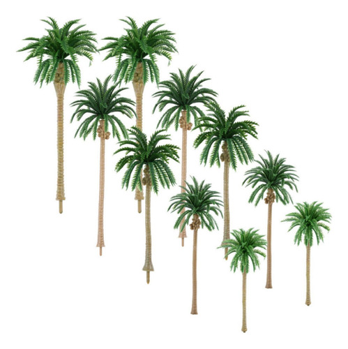 Juego De 80 Árboles Modelo De Palmeras De Coco De Plástico