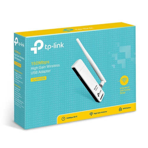 Placa De Red Tp-link Tl-wn722n 150mb Wifi Usb Wireless