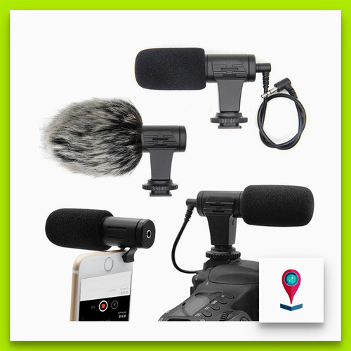 Imagen 3 de 4 de Mic-06 Microfono Condensador Dual iPhone Celular Camara Pc