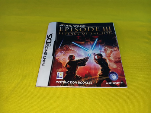 Manual Original Star Wars Episode Iii Nintendo Ds