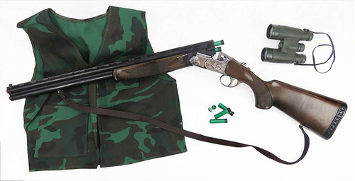 Kit Cazador Hunter Campo Juguete Revolver Pistola Juego