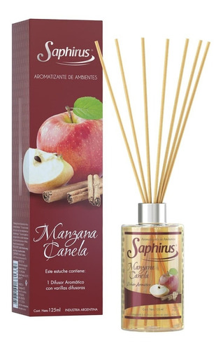 Difusor Saphirus Manzana Canela 125ml