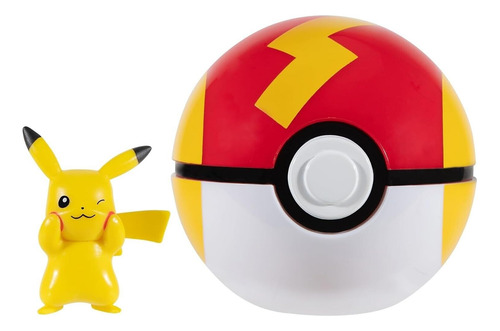 Pokemon Pikachu Clip N Go Figura Pokebola (Usado)