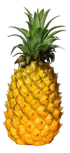 Estatuilla De Piña Artificial Realista, Amarillo 21x8cm