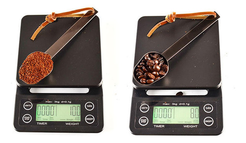 Colher Medidora De Café Colher De Chá Pendurável Preto