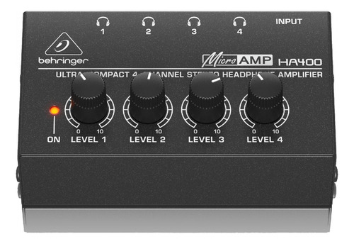Amplificador De Auriculares Behringer Microamp Ha400 4ch