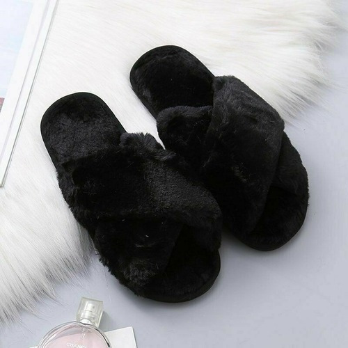 Pantufla Dama Felpa Lazy Slippers Calentitas Invierno