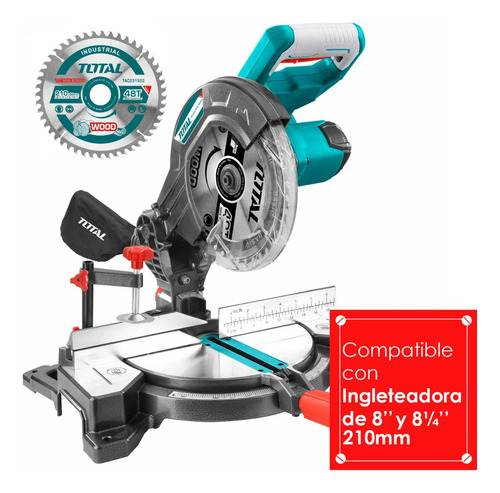 Disco Corte 8¼' Madera Total 48 Dientes Ingletadora