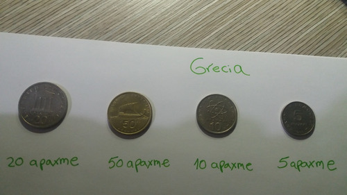 Apaxmai Grecia Monedas De Colección Todas Por 15mil