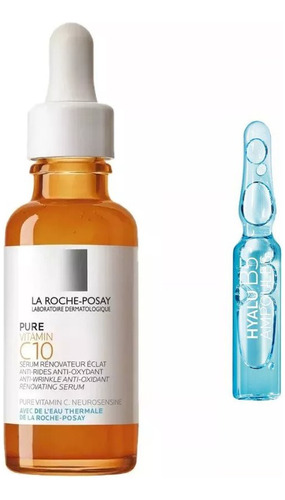 Combo La Roche Posay Hyalu B5 Ampollas + Pure Vitamin C 10