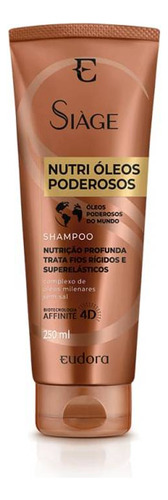 Combo Eudora Siàge Nutri Óleos Poderosos Nutrição Máscara