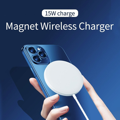 Imagen 4 de 8 de Cargador Inalámbrico Q1 Magnetico iPhone Samsung