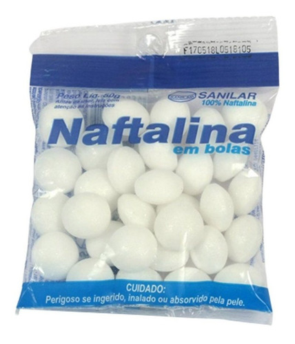 Naftalina Em Bolas 50g Sanilar