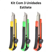 Comprar Kit 3 Estiletes Emborrachado 18mm Design Anatômico