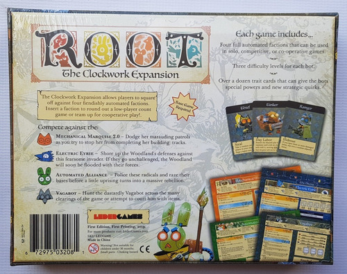 Root The Clockwork Expansion Juego De Mesa / Boardgame Nuevo