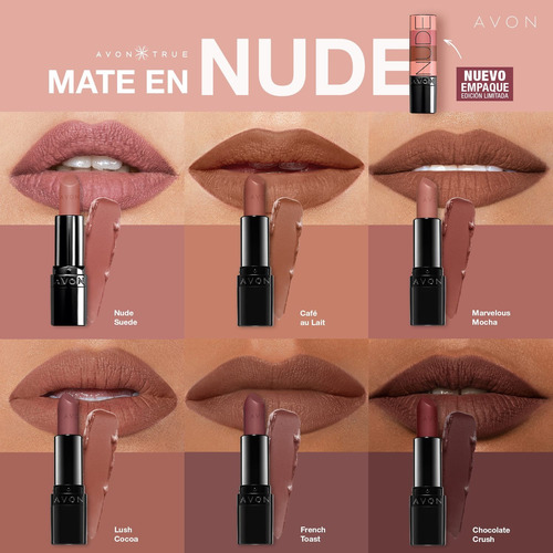 Labial Ultra Matte Tono Chocolate Crush Ultra Color Avon