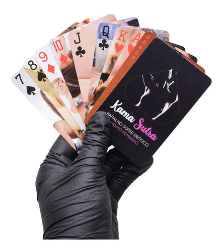 Imagem 2 de 5 de Jogo De Baralho Kama Sutra Lésbica Cx Erótico 55 Cartas
