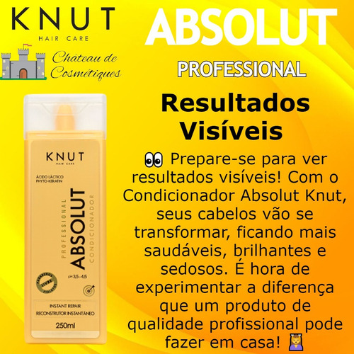 Knut Condicionador Absolut Reconstrução Instantânea 250ml