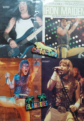 20 Paginas Iron Maiden Original Importadas Para Coleccion (Reacondicionado)