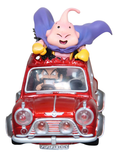 Figura Majin Buu Y Mr Satán En Auto 12cm Dbz Importado