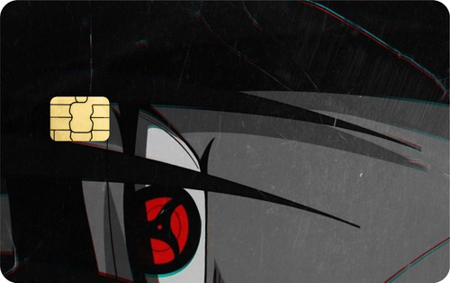 Película Adesiva Para Cartão De Crédito/débito Itachi Naruto