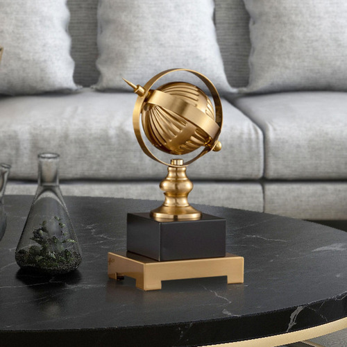Adorno De Globo, Escultura De Estatuilla De Globo, Estatua