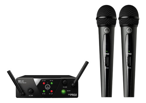 Microfone Akg Duplo Wms 40 Vokal
