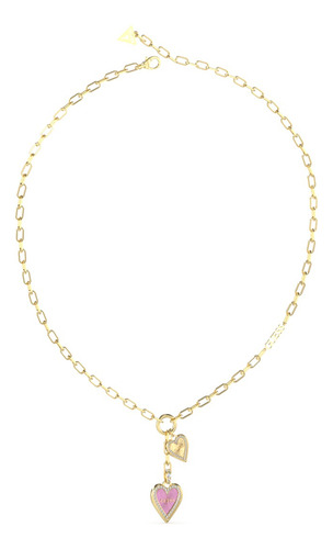 Collar Guess Para Mujer Cadenas Joyería Acero Inoxidable Color Dorado3