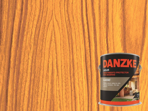 Danzke Lasur Impregnante Madera Brillante Int/ext 4 Lt Acabado - Color Cristal