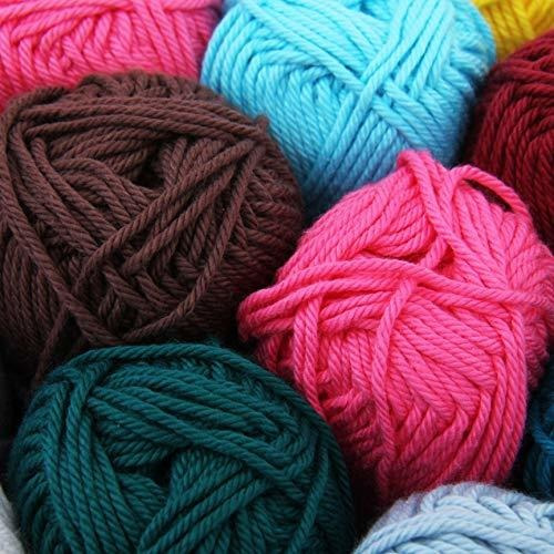 Juego Hilo Algodon 100 % Puro Color Ramo France 6 Madeja