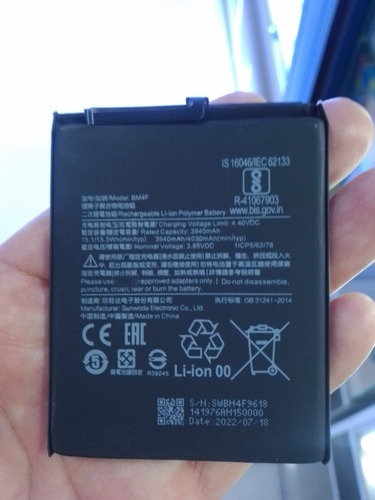 Imagen 2 de 3 de Bateria Xiaomi Mi A3 4030 Mahz Original