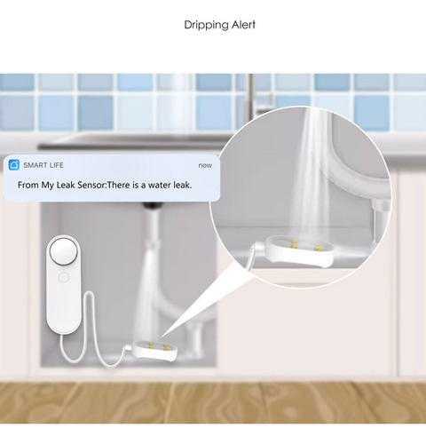 Sensor De Fugas De Agua, Wifi, Nivel De Fuga, Detector De Al