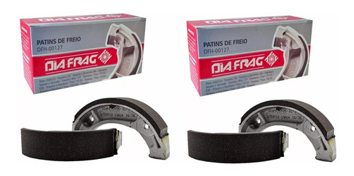 Kit Lona Patins De Freio Diant+tras Cg 150 Titan/fan Diafrag