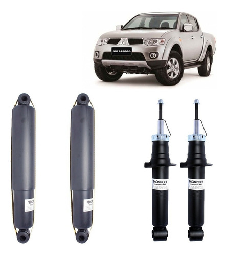 Kit Amortiguadores Tras Del Para Mitsubishi L200 2.5 2007-13