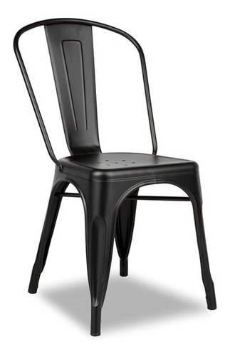 Silla Tolix Color Negro, Comedor, Evento, Bozzo