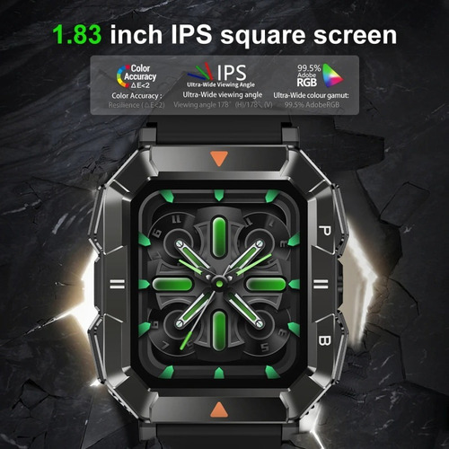 Reloj Inteligente Lemfo Con Linterna Led Bluetooth Calling
