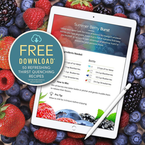 Infusion Pro Botella De Agua Con Infusor De Frutas De 32 Oz