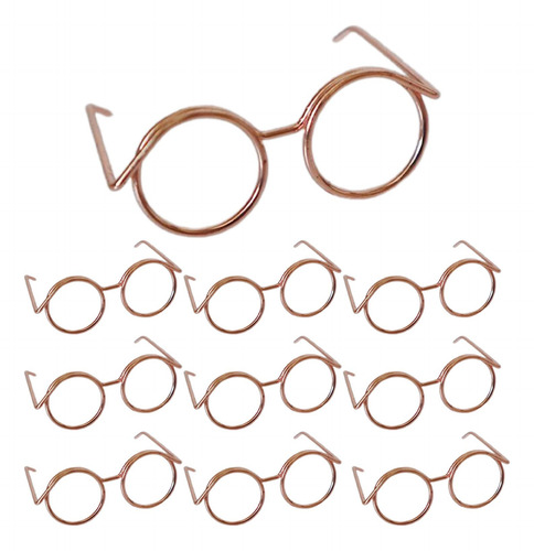3 X 10 Piezas Diy Para Muñecas Gafas Muñeca Vestir Gafas