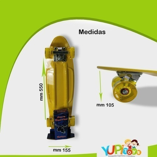Skate Mini Cruiser Penny Fenix Infantil Criança Colorido
