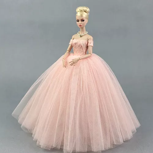 Vestido De Noiva Para Boneca Barbie * Luxo E Glamour - R$ 24,90