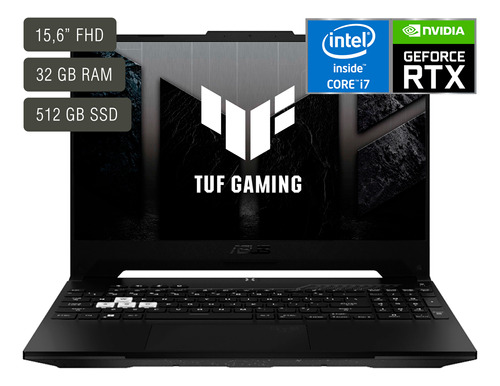 Asus Gaming Tuf 15,6'' Core I7 32gb 512gb Win11 Rtx3070 - Sp (Reacondicionado)