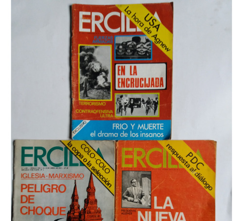 Pack De Tres Revistas Ercilla De 1973