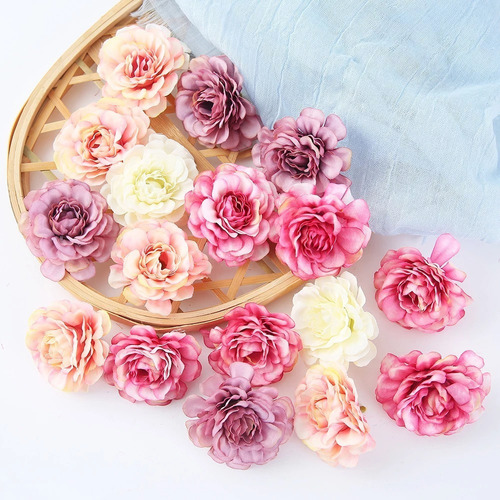 50 Cabezas Flores Rosa Artificial Decoración Boda Fiesta 5cm | Meses sin  intereses