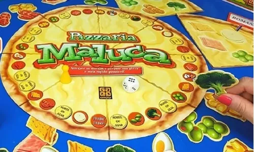 Jogo Pizzaria Maluca Crianças Tabuleiro Criativo Infantil