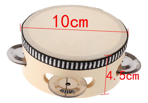 Tambor De Tambor Musical De 4 Pulgadas Con Percusión Forma