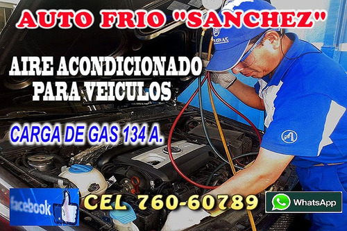 Imagen 2 de 3 de Carga De Gas A Aire Acondicionado Automotriz