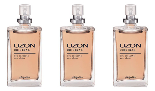 Kit 3 Colônias Originais Masculina Uzon - Jequiti
